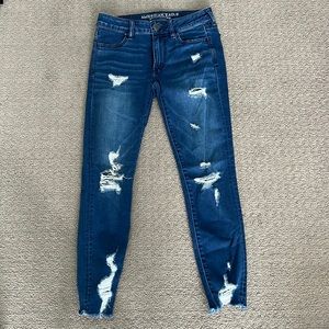 American eagle distressed jegging 4 short